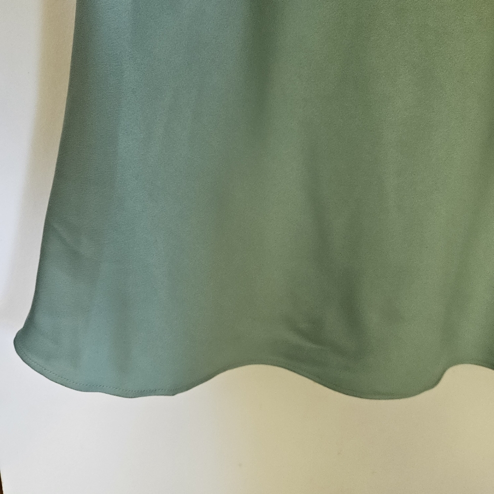 SOLD HOUSE of CB Alette Jade Satin  Strapless Maxi Dress Size XL - Picture 9 of 12